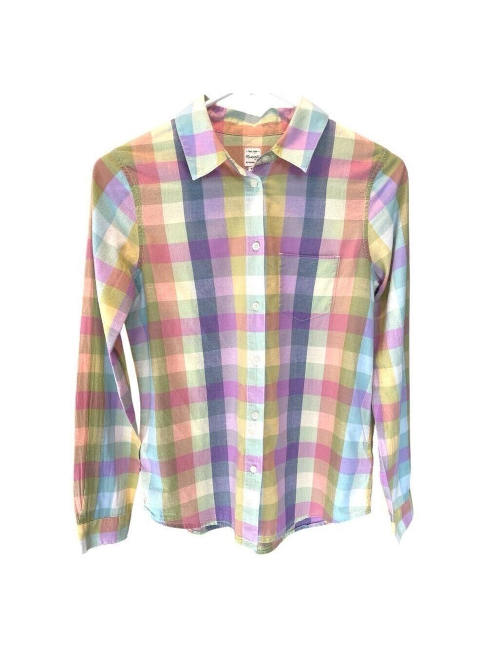 Madewell Buffalo Check Button Up Shirt Size XS